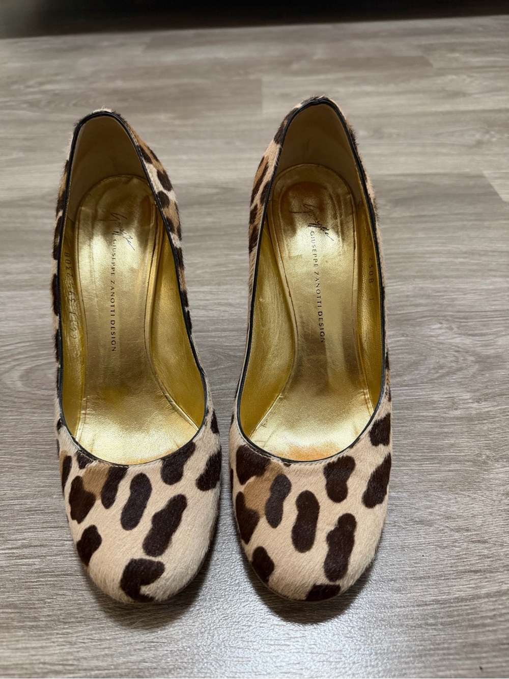 Giuseppe zanotti Leopard Print Red Patent Wedge Heels - Women's Fashion Pumps